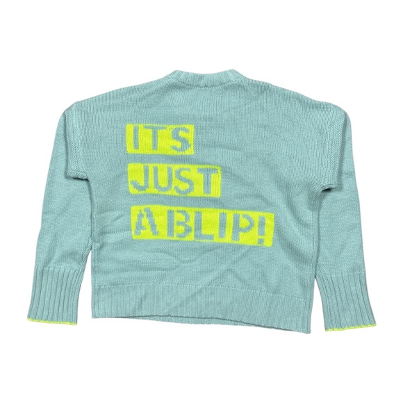 Kerri Rosenthal x Aqua Cashmere Breast Cancer It's Just a Blip Sweater Womens L - Picture 1 of 9